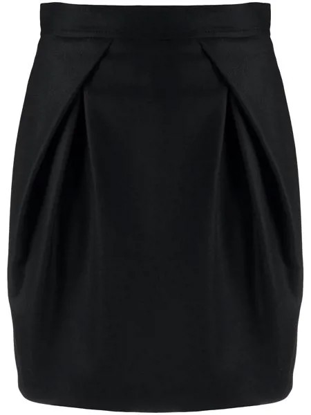 Alberta Ferretti юбка мини с завышенной талией и складками