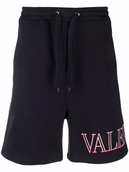 Valentino спортивные шорты с кулиской и логотипом
