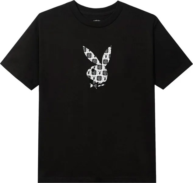 Футболка Anti Social Social Club x Playboy Checkered Tee 'Black', черный