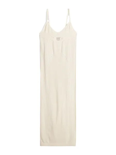 Вязаное платье Bershka, экрю