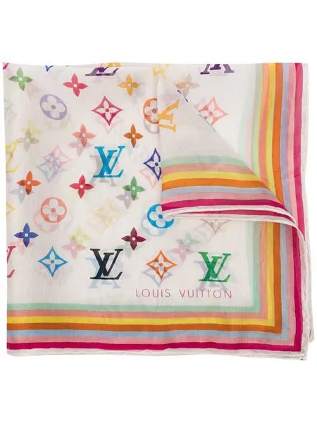 Louis Vuitton шелковый платок 2000-х годов из коллаборации с Takashi Murakami