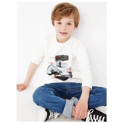 Лонгслив для мальчиков MEXX; цвет Off white р. 146-152