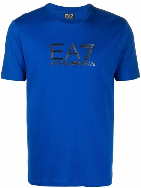 Ea7 Emporio Armani футболка с нашивкой-логотипом