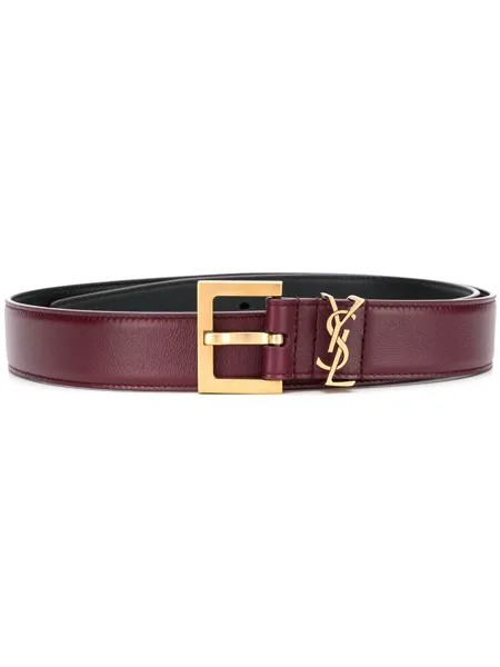 Saint Laurent ремень с металлическим логотипом