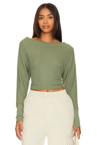 Топ Bobi Boat Neck Long Sleeve, цвет Sprout