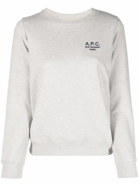 A.P.C. толстовка с вышитым логотипом