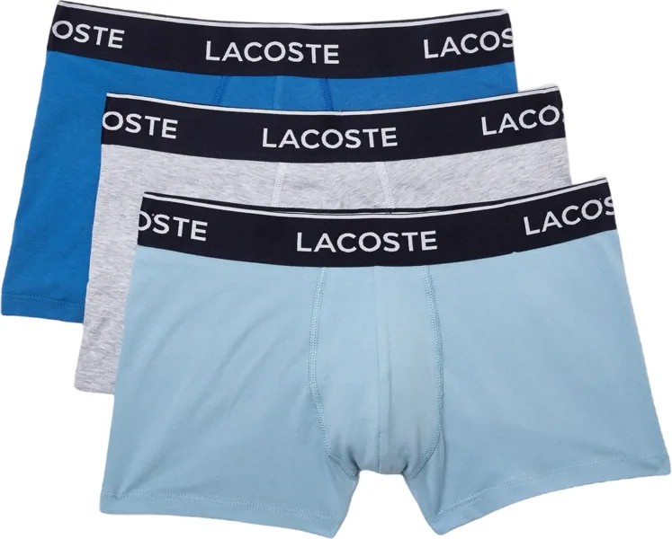 Комплект трусов мужских Lacoste Pack Of 3 Casual Black Trunks разноцветных L