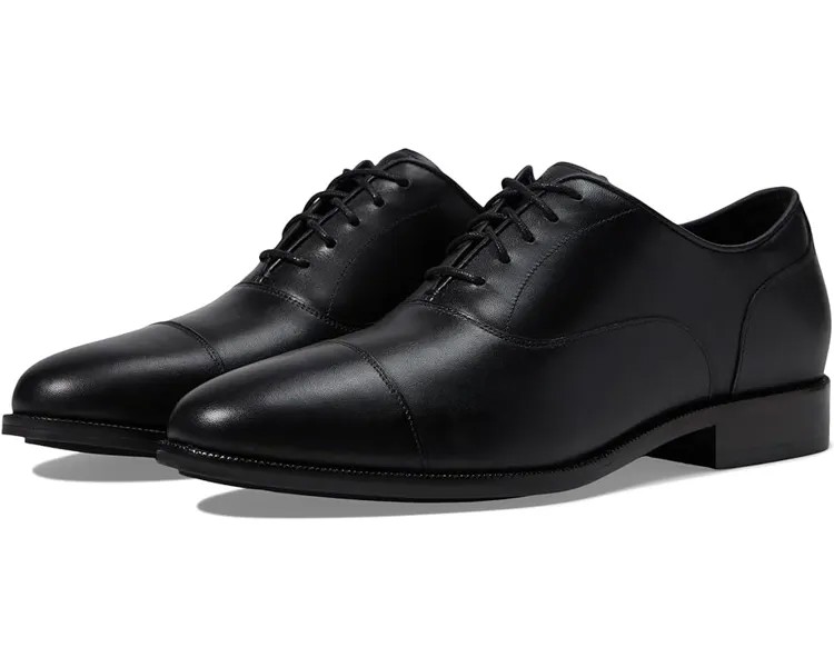 Оксфорды Cole Haan Broadway Cap Toe Oxford, цвет Black/Black Waterproof