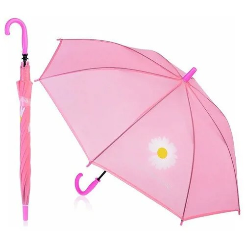 Зонт-трость Oubaoloon, механика, купол 77 см., для девочек, розовый