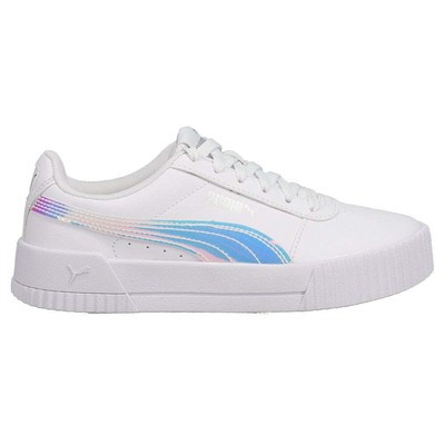 Белые кроссовки Puma Carina Holo Youth Girls Повседневная обувь 383741-01