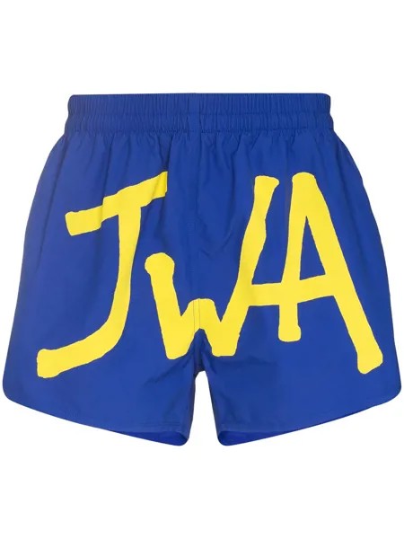 JW Anderson logo-print swim shorts