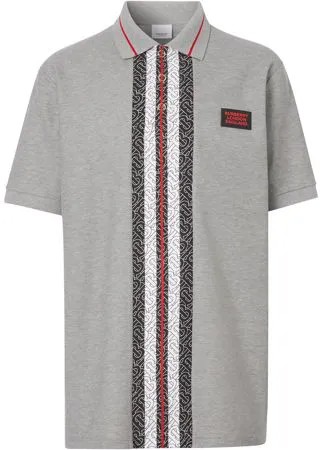 Burberry рубашка-поло с принтом Monogram Stripe