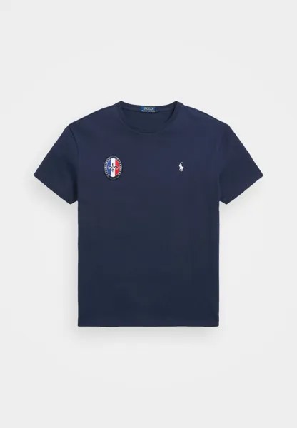 Принт на футболке CLASSIC FIT FRANCE T-SHIRT Ralph Lauren, темно-синий