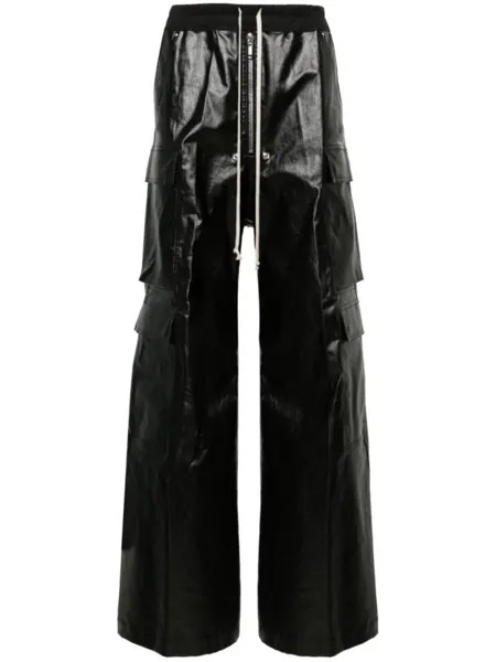 Rick Owens широкие джинсы Cargo Belas средней посадки, черный