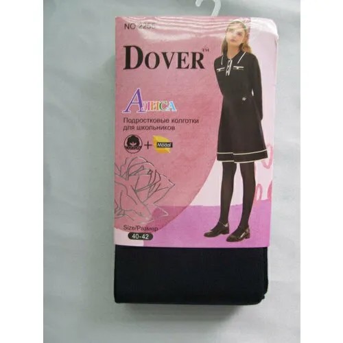 Колготки Dover Подростковые колготки для школьниц, размер 40-42, синий