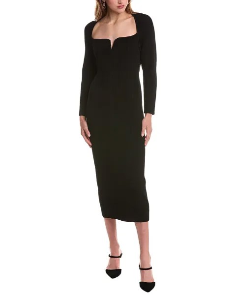 Платье-свитер с портретом Michael Kors Collection, черный