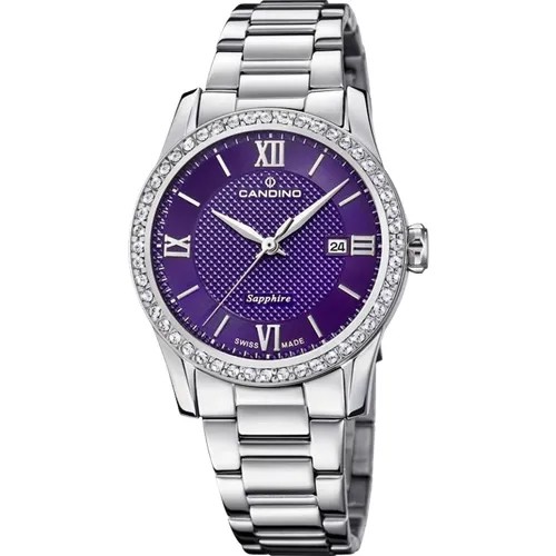 Наручные часы CANDINO Часы наручные CANDINO C4740/3, фиолетовый, серебряный