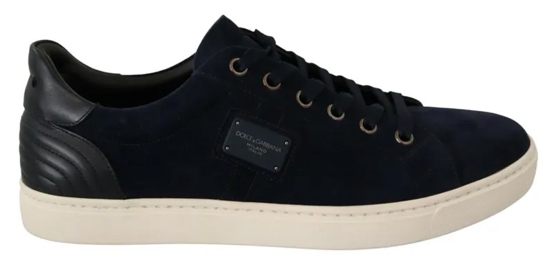 DOLCE - GABBANA Shoes Кроссовки Синие мужские низкие кеды из замши EU39.5 / US6.5