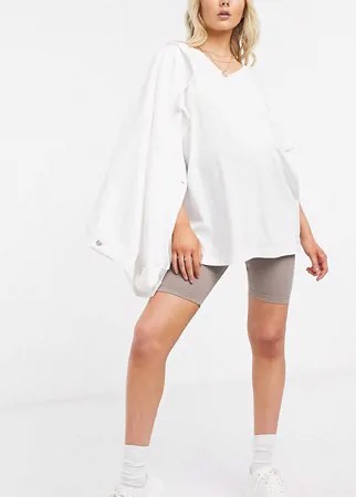 Базовые шорты-леггинсы от комплекта ASOS DESIGN Maternity-Коричневый
