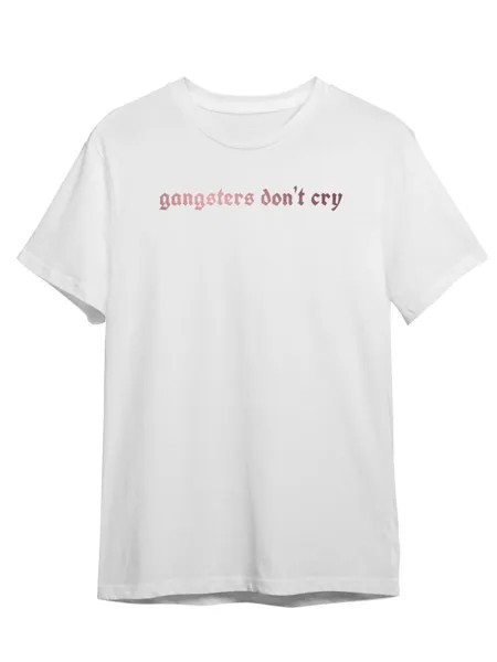 Футболка унисекс Каждому Своё Gangsters don’t cry/OG/Гангстер STGO15ZP белая 5XL