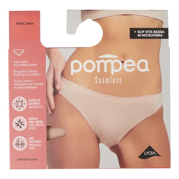 Трусы женские Pompea бежевые S/M