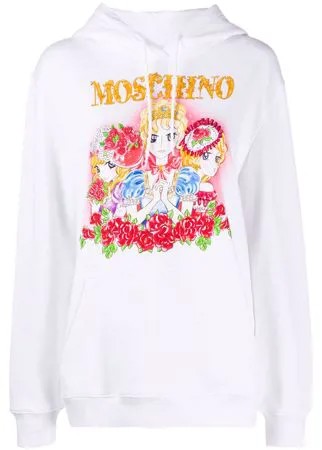 Moschino худи с принтом