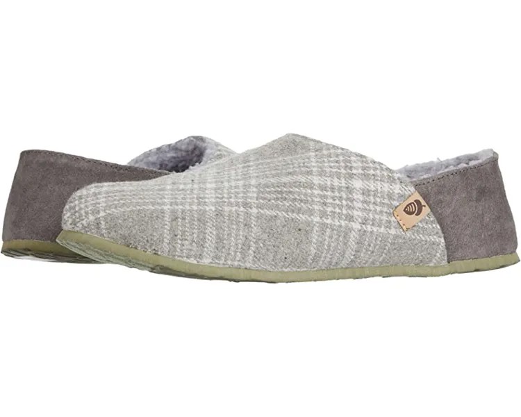 Слипперы Parker Plaid Hoodback Acorn, серый