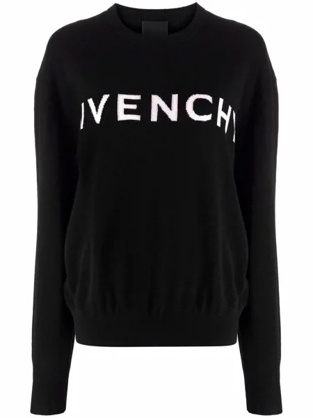 Givenchy джемпер вязки интарсия с логотипом