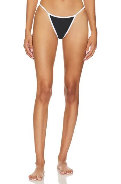 Низ бикини superdown Gianna Bikini Bottom, цвет Black & White