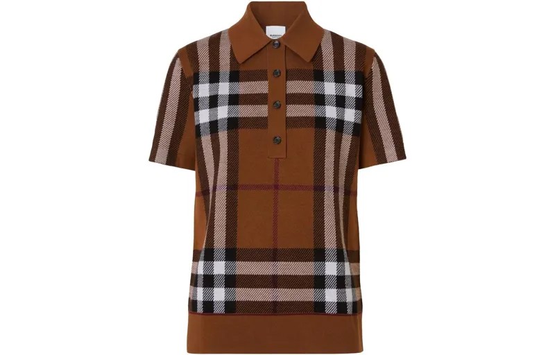 Рубашка поло женская пшенично-коричневая Burberry