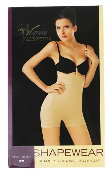 Женское бесшовное корректирующее белье Valencia для похудения с высокой талией BoyShort 8055