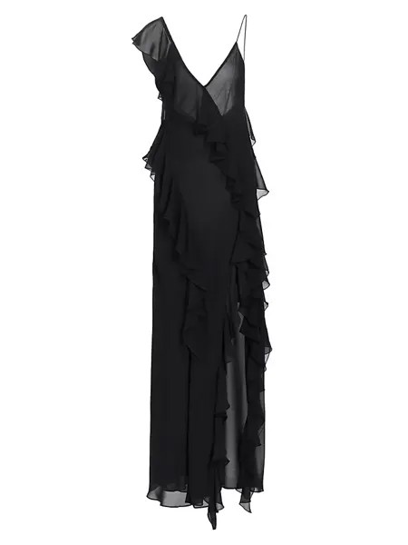 Платье макси с драпировкой Olivialle Ronny Kobo, черный
