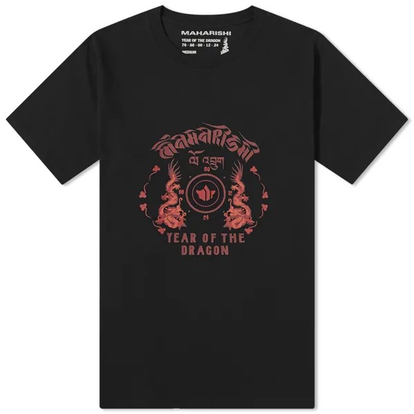 Футболка Maharishi Dragon Anniversary T-Shirt, черный