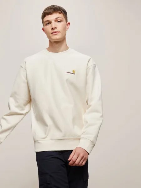 Толстовка свободного кроя с логотипом Carhartt WIP, нейтральный