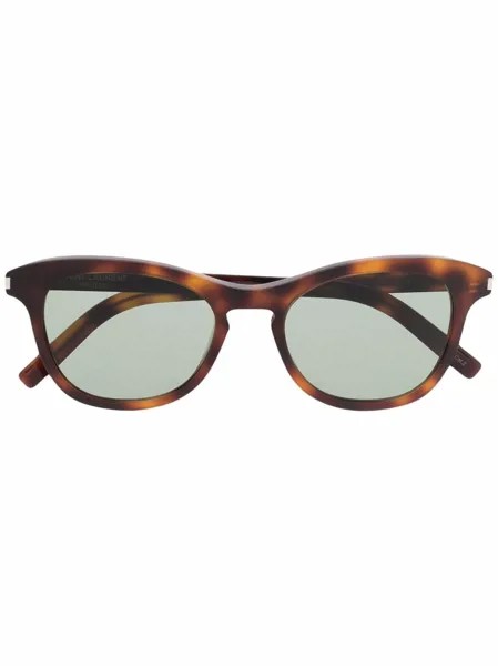 Saint Laurent Eyewear солнцезащитные очки черепаховой расцветки