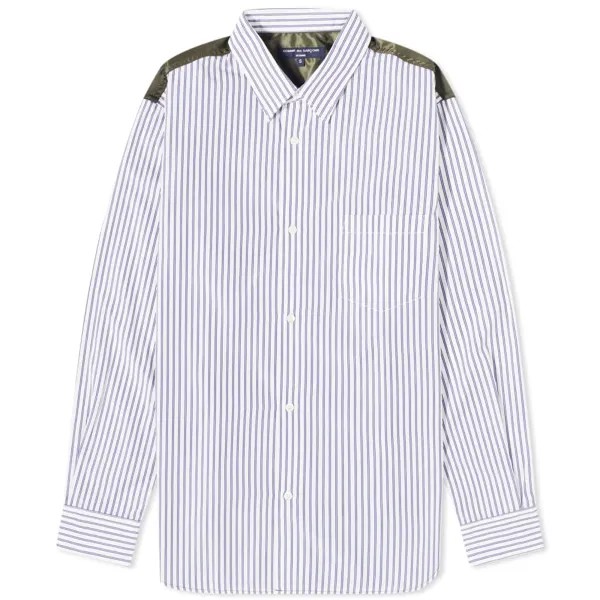 Рубашка Comme Des Garçons Homme из хлопка и нейлона в полоску, мультиколор