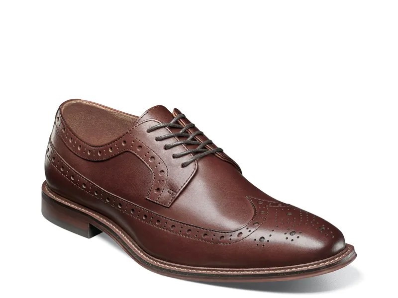 Туфли-оксфорды Stacy Adams Wingtip, бордовый