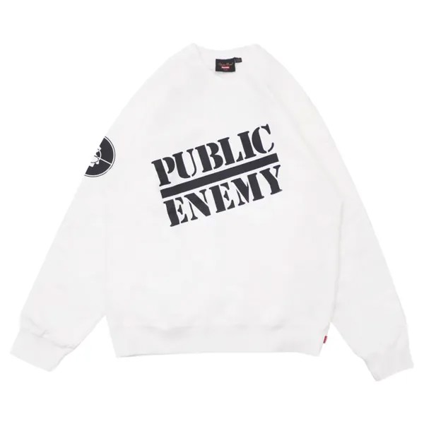 Толстовка Supreme x Undercover x Public Enemy Crewneck Sweatshirt 'White', белый