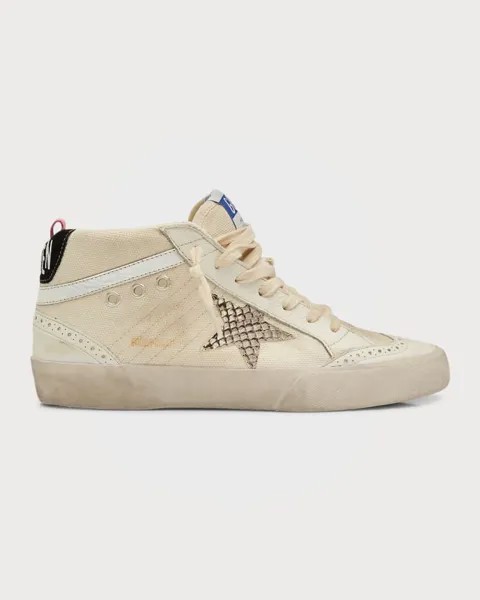 Холщовые кроссовки Mid Star с крыльями Golden Goose