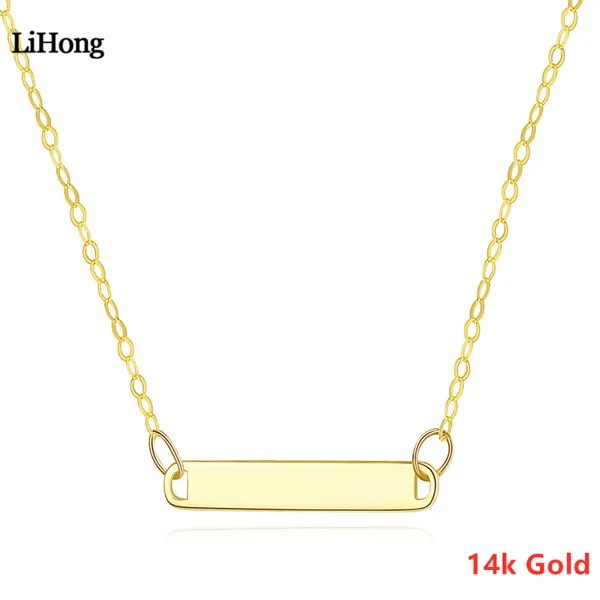 Новое женское ожерелье 14k Gold O Word цепочка-ожерелье аутентичная гарантия K Gold подвеска ожерелье ювелирные изделия в подарок