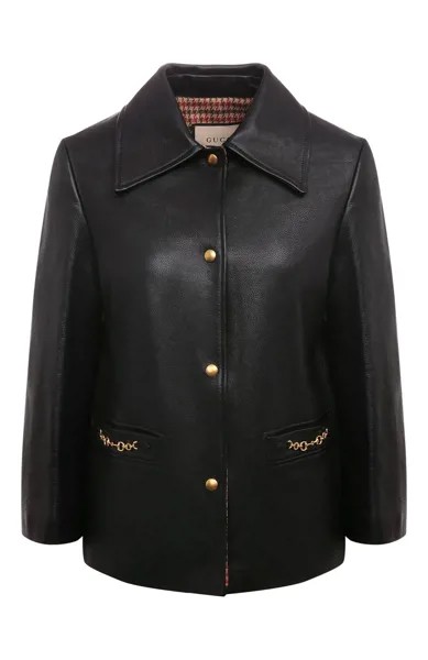 Кожаный жакет Gucci