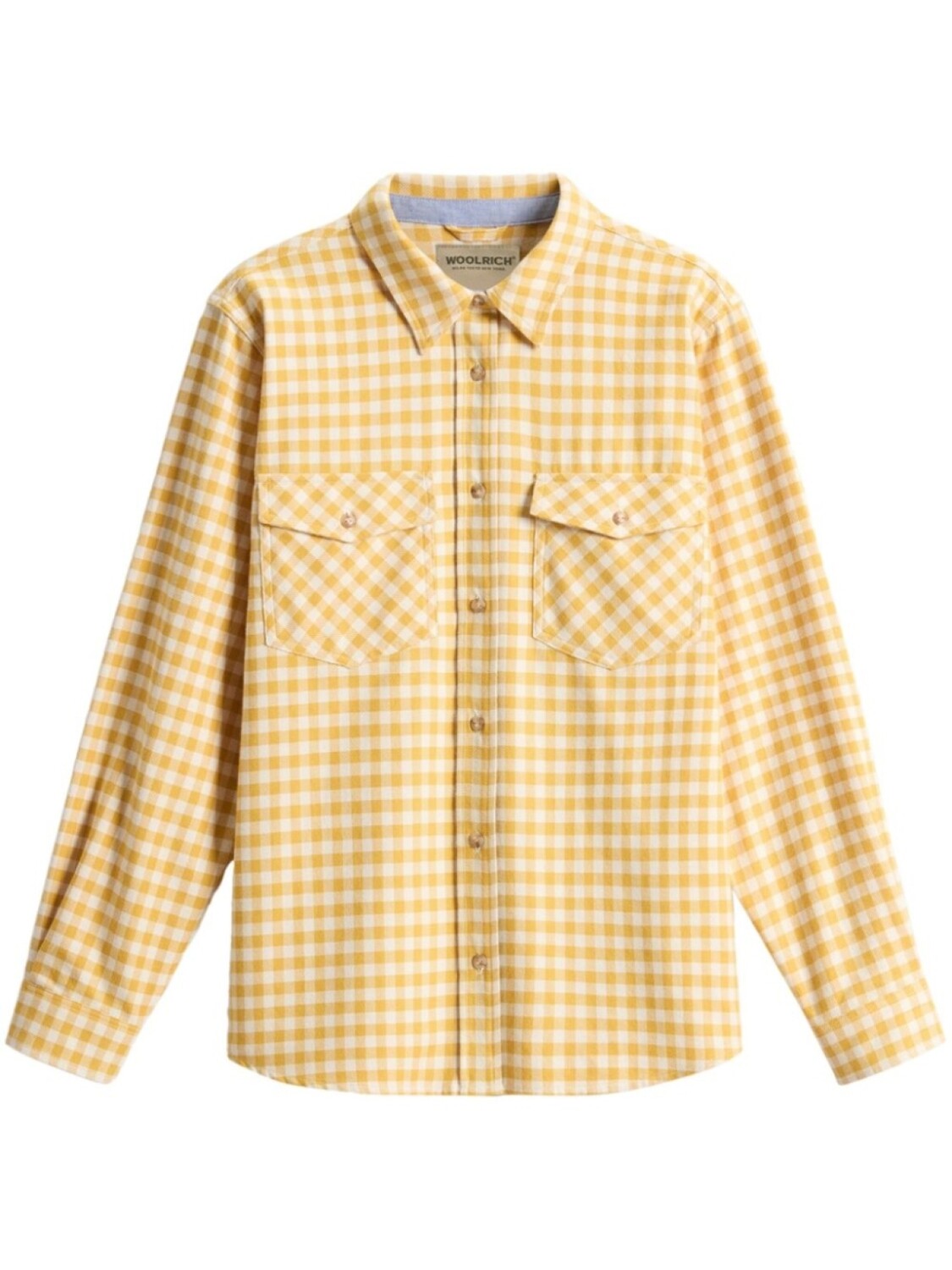 Woolrich фланелевая рубашка в клетку, желтый