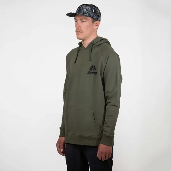 Толстовка с капюшоном JONES Hoodie Truckee Green 2022