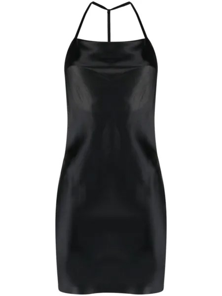 Fleur Du Mal платье мини на бретелях, черный