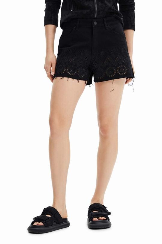Джинсовые шорты Desigual, черный