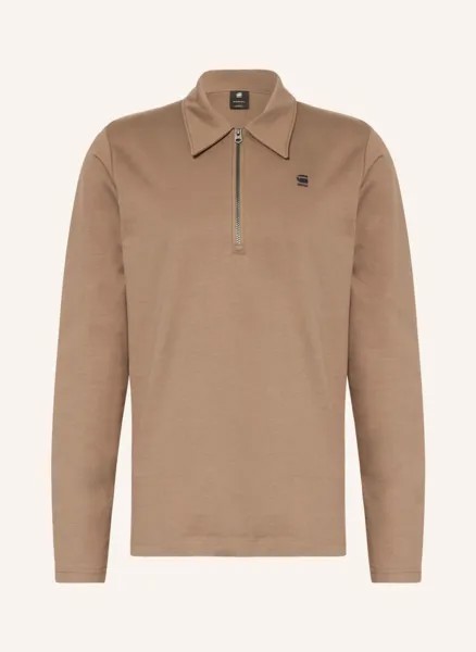 Рубашка поло G-Star RAW Jersey, коричневый