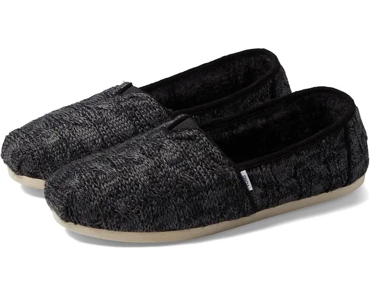 Лоферы TOMS Alpargata CloudBound, цвет Black Chunky Cable Knit