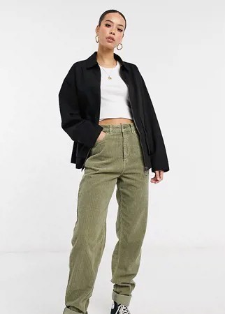 Черная хлопковая куртка с карманами ASOS DESIGN Tall-Черный цвет