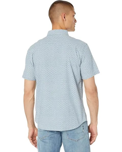 Рубашка Faherty Short Sleeve Stretch Playa Shirt, цвет Fish Scale Redux