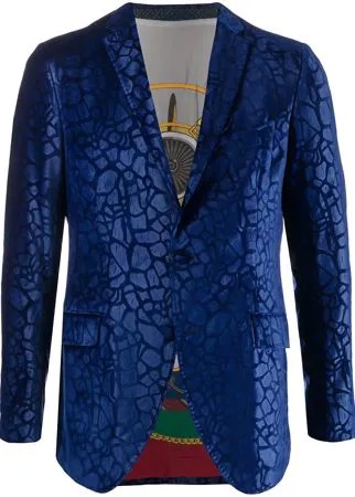 ETRO однобортный пиджак с абстрактным принтом